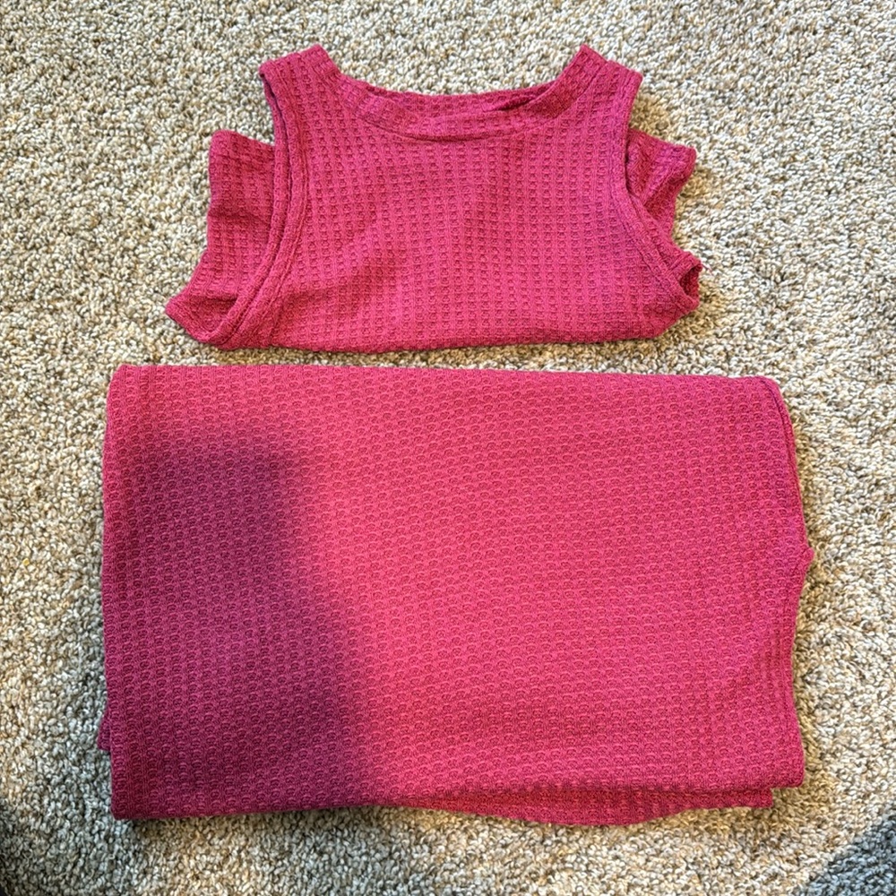 Pink Two Piece Set